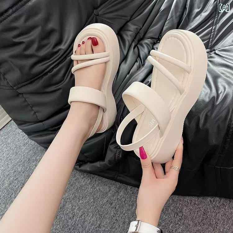 サンダル レディース 厚底 ウェッジソール 軽量 スポーツサンダル レディース スポーツ 歩きやすい シ..