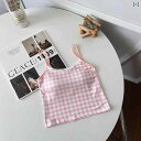 ファッション 服 オシャレ カワイイ シンプル 大カワイイ サイズ 婦服 シャツ 袖 スタッキング トップス Tシャツ アメリカ 式の 短い 格子の 修身の 美...