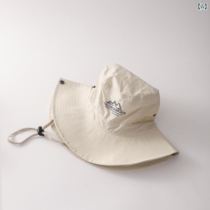 スカーフ付き帽子 レディース おしゃれ 帽子 日よけ対策 帽子 スカーフ付き帽子 レディース おしゃれ 帽子 日よけ対策 帽子 アメリカ レトロ カジュアル カーキ色の 登山 帽 女性 夏の 日焼け防止 通 気 シェード フィッシャーマン ハット 釣り