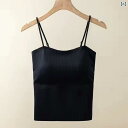 ファッション 服 オシャレ カワイイ シンプル 大カワイイ サイズ 婦服 シャツ 袖 スタッキング トップス Tシャツ 2025 夏 キャミソール 固定 カップ ボトムス 美 背中 ショート ファッション スリム ショルダーストラップその他