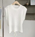 "冷感 レディースニット 薄手 サマーカーデ 夏用羽織 UVケア " &quot冷感 レディースニット 薄手 サマーカーデ 夏用羽織 UVケア &quot 韓国 冷感 ストラップ セーター 小さい フライング スリーブ 半袖 Tシャツ トップ 女性 x2|詳細画像