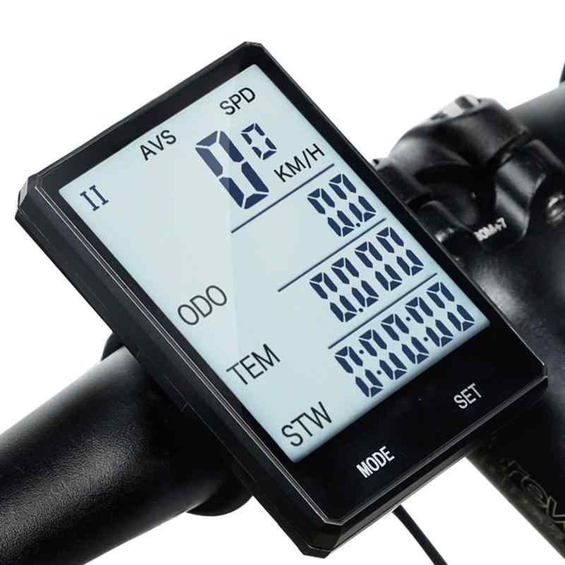zmart 2.8インチ 大画面 自転車 サイクルコンピュータ ワイヤレス 防水 スピードメーター 走行距離計