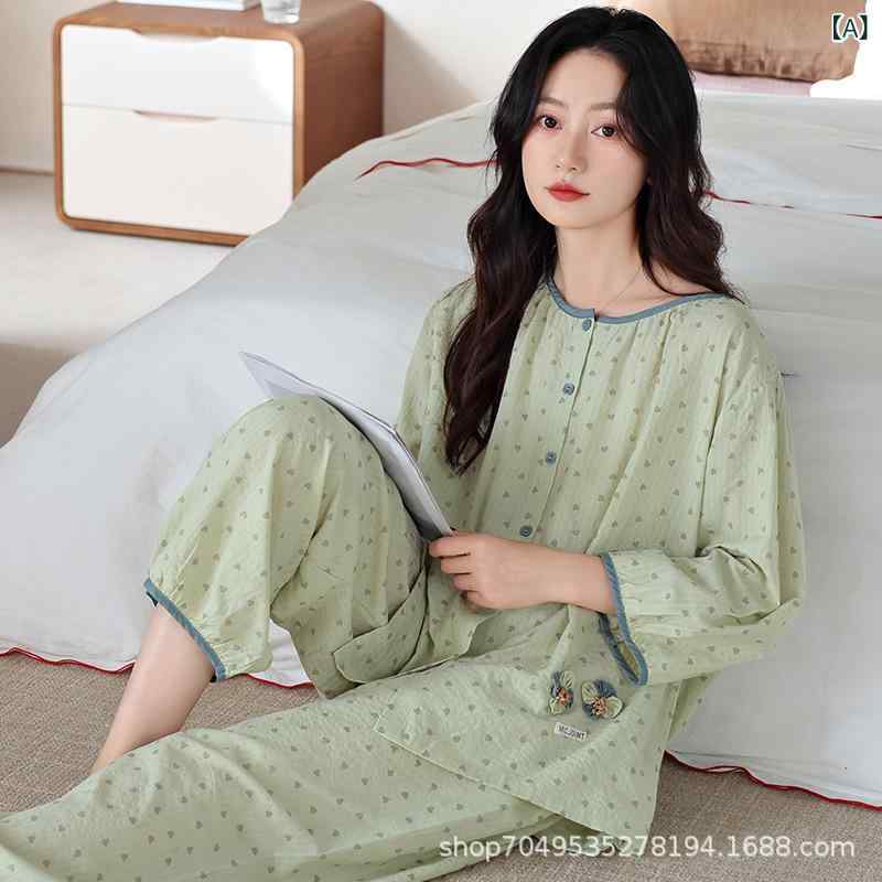 ルームウェア ノー 部屋着 ルームウェア ノー 部屋着 2025 新 ホット スタイル 花柄 レディース 七分袖 パジャマ 夏 カジュアル ホームウェア 2 点 セット