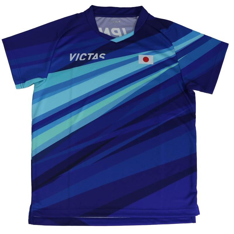 ヴィクタス(VICTAS) 卓球 シャツ 吸汗速乾 軽量 DRY V-オーセンティックシャツ 男女兼用 532111