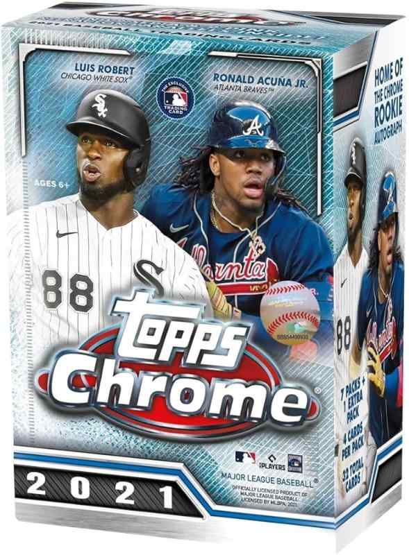 MLB 2021 Topps Chrome Baseball Card Blaster Box トップス クローム ベースボール カード ブラスターボックス [並行輸入品]