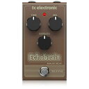 tc electronic アナログ ディレイ Echobrain ANALOGEchoBrain Analog Delayはクリアなデジタル・ディレイや、高性能なマルチタップ・ディレイといったモダンなサウンド／性能とは無縁の、シンプルでウォームな古き良きディレイ・ペダルです。デヴィッド・ギルモアや、アルバート・リーのサウンドを思い起こさせる、豊かなアンビエンスを持った艶やかなヴィンテージ・トーンを心ゆくまでお楽しみいただけます。EchoBrain Analog Delayは最長300 msのディレイタイムを提供します。短めのタイム設定ではパンチの効いたエコーサウンドが、長めの設定ではナチュラルな高域減衰によるアナログ・エコーならではの甘いトーンが得られます。EchoBrain Analog Delayはコンパクトで頑強なメタルシャーシを採用し、トップマウント端子仕様のため、スマートなケーブリングが可能です。EchoBrain Analog Delayはトゥルー・バイパス設計のため、エフェクトOFF時には楽器のトーンに一切影響を与えません。クリアなサウンドが確保されます。