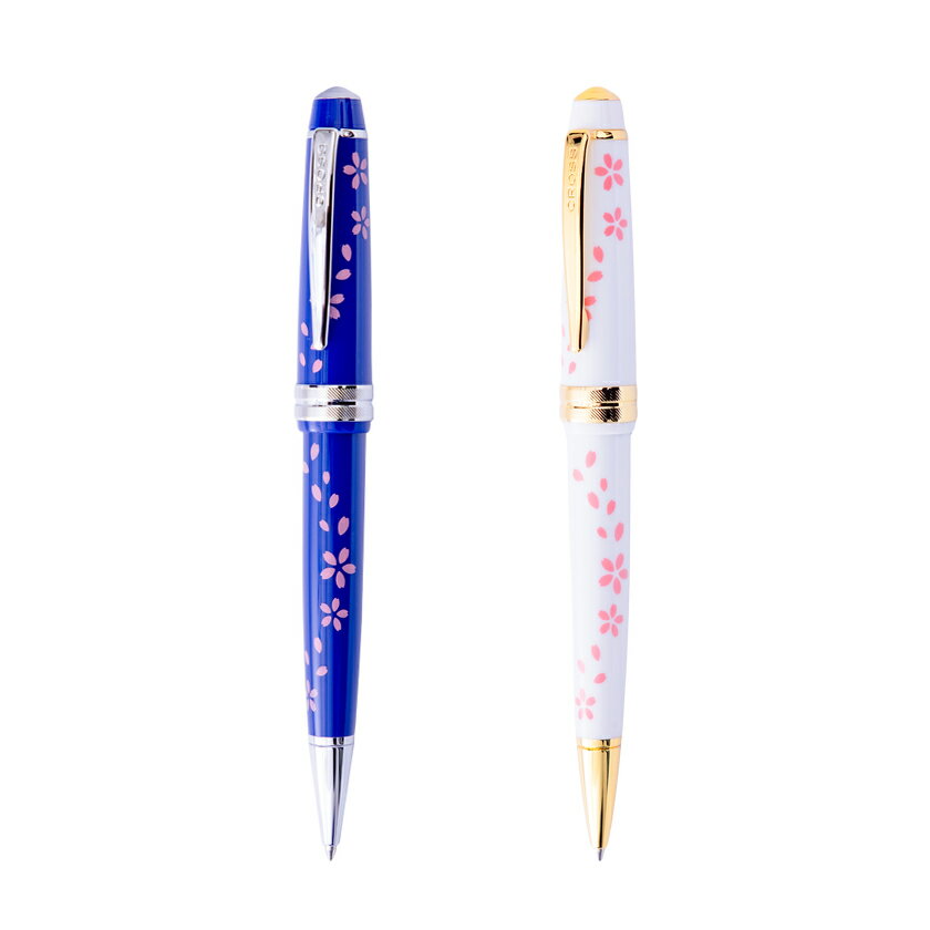 Cross - 【CR66】【CROSS / クロス】Bailey Light / ベイリーライト SAKURA DAY＆NIGHT コレクション グロッシーホワイト / グロッシーブルー ボールペン AT0742【即納 宅配便 正規輸入品 保証 さくら 桜 青 白 限定品】