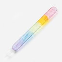 【GU7】【ぐり工房】Rainbow ショートスティック ガラスペン Purple→Pink【即納 宅配便 日本製 国産 Made in Japan】