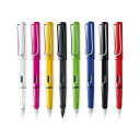 【LA100】【LAMY/ラミー】SAFARI/サファリ万年筆 ホワイト ピンク イエロー ブラック グリーン ブルー シャイニーブラック レッド EF(極細)...