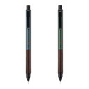 【MIT155】【MITSUBISHI / 三菱】KURUTOGA Wood / クルトガ ウッド 芯が回ってトガり続けるシャープ 0.5mm スチールグレー ...