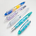 【PBS59】【PENBBS】新作 万年筆 F(細字) コンバーター内蔵 No.308 マーブル【即納 宅配便・ミニゆうパケット対応 アクリル デモンストレーター 緑 青 ブルー 黄 紫 透明】