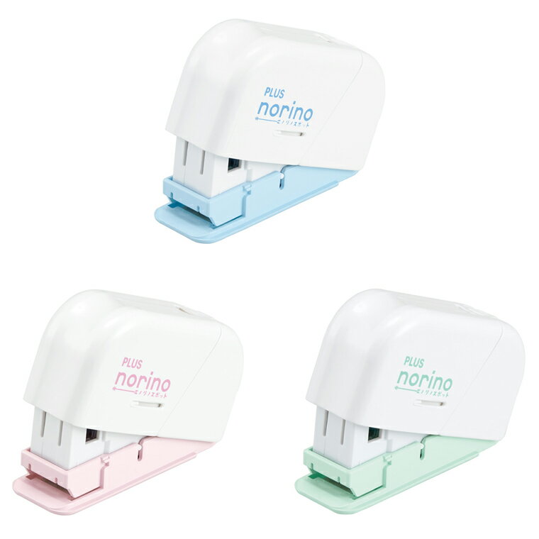 【PS4】【PLUS / プラス】norino / ノリノスポット ホチキスタイプ テープのり ブルー / ピンク / グリーン 全3色 詰め替え式 TG-18...
