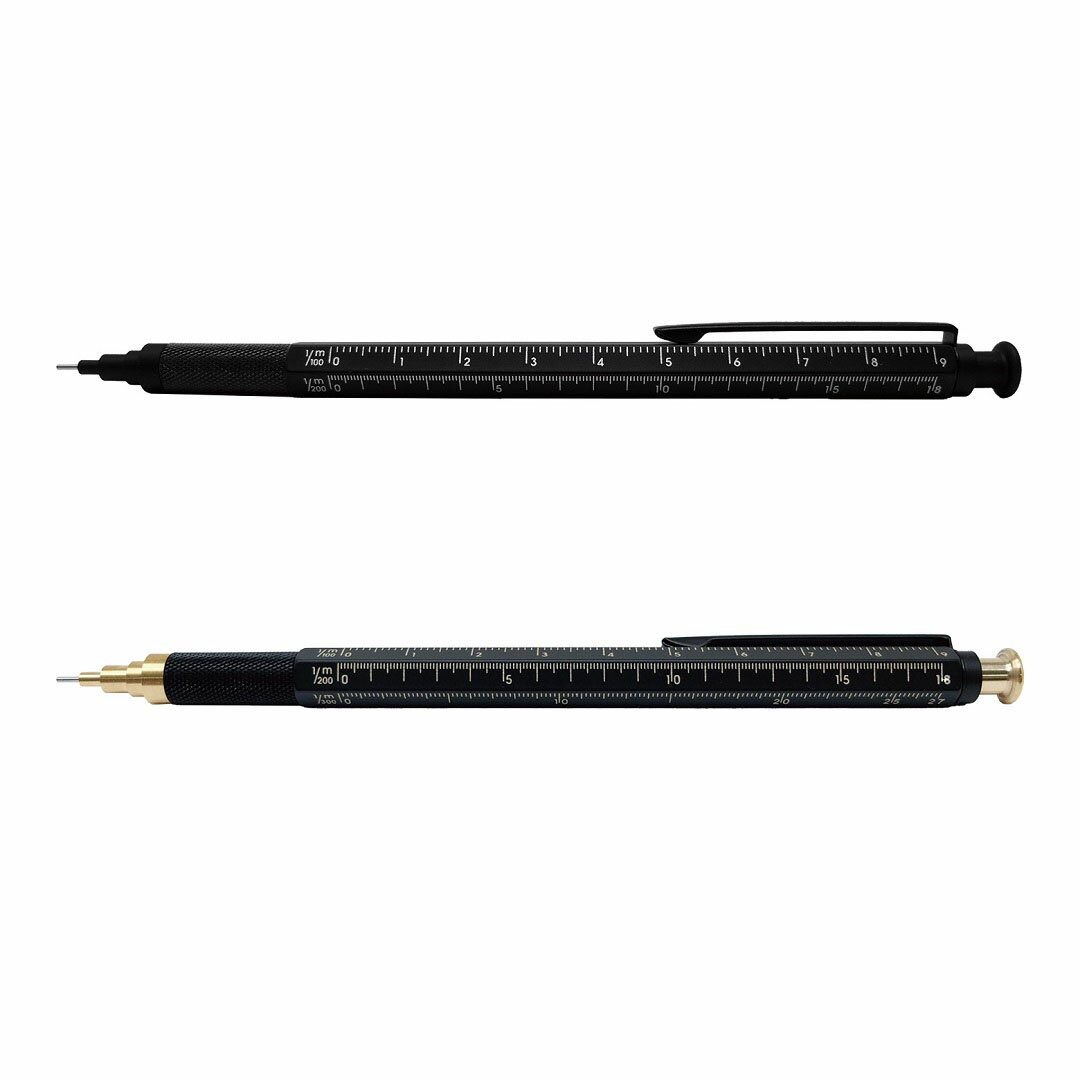 ≪商品詳細≫ 芯径 ： 0.5mm 機構 ： ノック式 長さ ： 149mm 太さ ： 六角軸（対面約8mm・対角約9mm） 重さ ： 24g 付属品 ： 純正ボックス 配送方法 ： 宅配便 / ミニゆうパケット 日本製 ＊＊＊＊＊＊＊＊＊＊＊＊＊＊＊＊＊＊＊＊＊＊ 季節の行事は、ギフトを贈るよい機会。 身近でもなかなか気持ちを表せない家族や、 ご無沙汰している親戚・知人に、 いつも頑張ってる自分へのご褒美、 ちょっとした贈り物(プレゼント)をしてみませんか？ 1月　成人式 2月　バレンタインデー 3月　ホワイトデー・卒業・退職・謝恩会・送別会 4月　入学・進学・就職・転勤・引越・叙勲 5月　端午の節句/子どもの日・母の日 6月　父の日 9月　敬老の日 12月 クリスマス・忘年会 【こんなシーンにおすすめ！】 結婚祝い 結婚記念日 引き出物 ブライダル 出産祝い 入学祝い 就職祝い 進学祝い 進級祝い 合格祝い 入社祝い 栄転 昇進 退職祝い 成人祝い 昇進祝い 栄転祝い 還暦祝い 定年退職 長寿のお祝い 快気祝い 還暦祝い 引越し祝い 卒業記念 誕生日 バースデー お祝い ギフト プレゼント贈り物 贈答品 おしゃれ 高級感 大人 学生 社会人 ＊＊＊＊＊＊＊＊＊＊＊＊＊＊＊＊＊＊＊＊＊＊PRECO（プレコ）より、meister by POINT（マイスターバイポイント） 「Draf-tech（ドラフテック）　0.5mmシャープペンシル）」をご紹介いたします。 「最高の下書き」を目指して尖った鉛筆のように、可能な限り先を尖らせました。(4mmガイドパイプ付き) 視認性に優れ、描く線の先の先まで見通せる設計。 真鍮製の軸は耐久性、剛性、重量バランスに優れ、グリップ部には滑りにくい ローレット加工を施しました。 六角軸上の3種の目盛りスケールは道具感を表現し、三角スケールのように図ることが可能。 (3つのスケールつき　1/100　1/200　1/300mm) スケッチが楽しくなるシャープペンシルです。