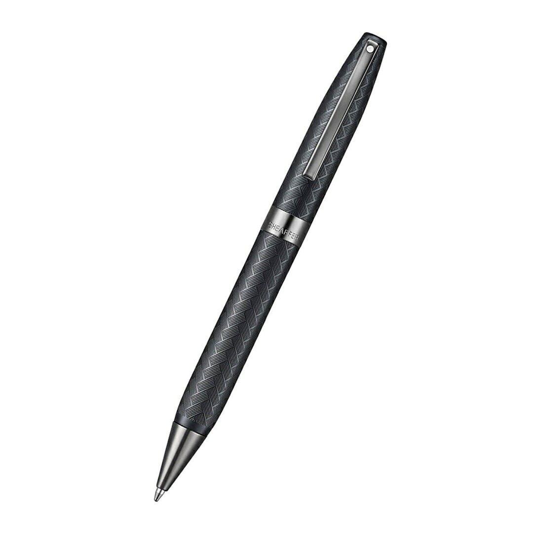 【SHE102】【SHEAFFER / シェーファー】Legacy Chevron / レガシー シェブロン ボールペン マットブラック E2906651 時を経て待望の復活【即納 送料無料 保証 正規品 ブラック】