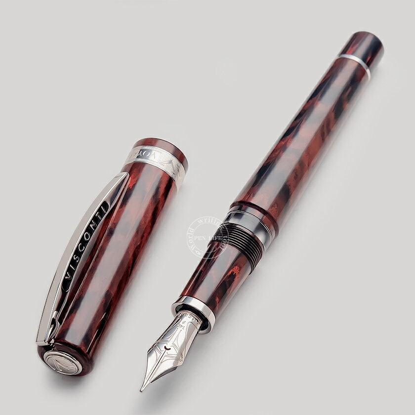 ビスコンティ 【VI135】【VISCONTI / ビスコンティ】Voyager 30 / ボイジャー 30 レッド 万年筆 14K F(細字) エボナイト製 創業30周年を祝う特別モデル【送料無料 並行輸入品 イタリア】