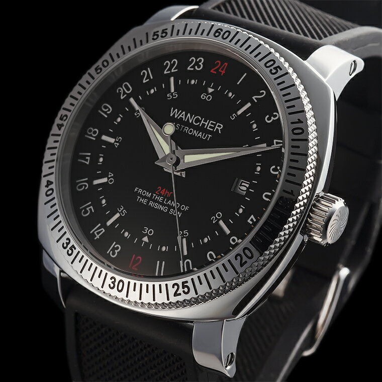 限定色2モデル登場特殊24時間文字盤 機械式自動巻き 軍用パイロット腕時計「ASTRONAUT」少数生産モデル