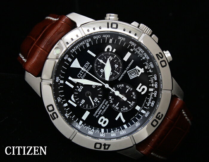 CITIZEN エコドライブ PROMASTER MX レザー メンズ bl5570-01e