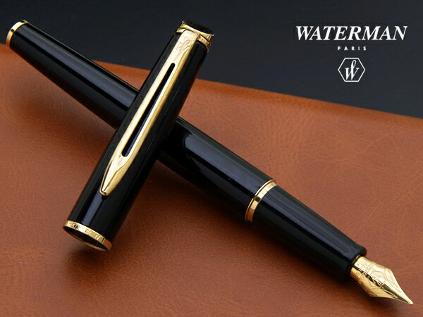 WAT68【WATERMAN/ウォーターマン】定番! メトロポリタンブラックGT 万年筆 F（細字）/M(中字) 洗練されたスタイルと耐久性に富んだ設計モデルをお手頃価格で!【即納/宅配便対応】