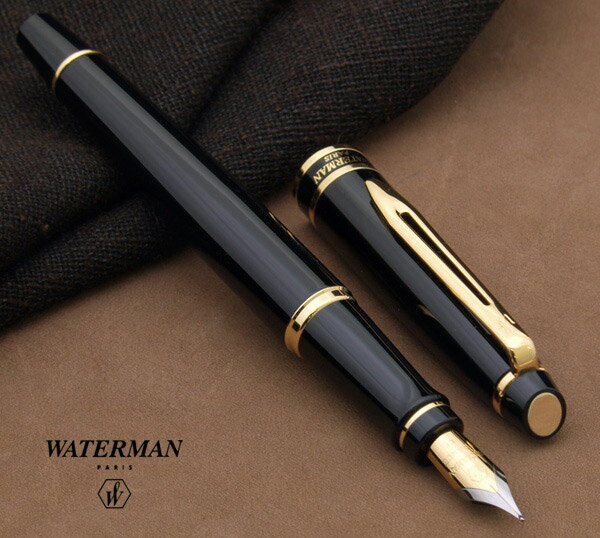 【WATERMAN/ウォーターマン】エキスパートブラックGT　万年筆　漆黒のガラスのような光沢が魅惑的【宅配便対応】