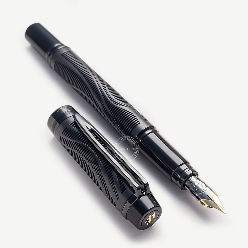 【WAT101】【WATERMAN / ウォーターマン】LE MAN 140 / ル・マン140 リミテッドエディション 万年筆 M(中字) 世界限定400本(国内限定60本) フランス製【即納 / 宅配便 ブラック 黒】