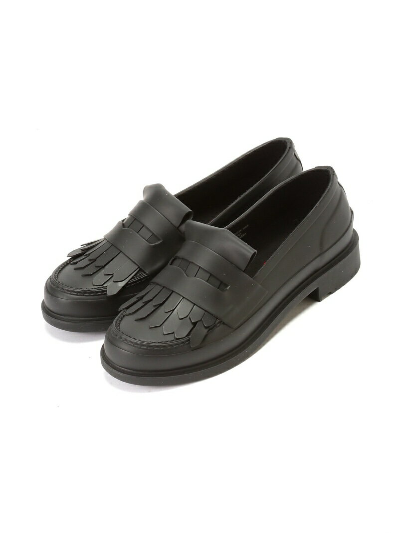 (W)REFINED FRINGE PENNY LOAFER HUNTER ハンター シューズ・靴 その他のシューズ・靴 ブラック ネイビー【送料無料】[Rakuten Fashion]