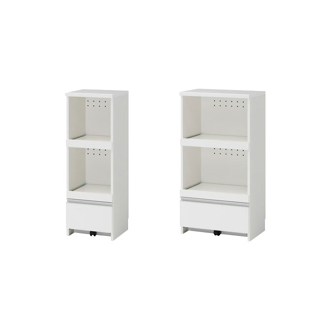 レンジ台 完成品 サイズオーダーできる レンジすきまくん [RSP Lタイプ] ロータイプ 幅40-60cm 奥行き47cm 高さ117cmキッチンの隙間に合わせてピッタリ設置！ レンジボード レンジラック キッチン収納 隙間収納家具 日本製 オーダー家具 【送料無料】
