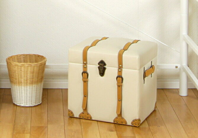 トランク風収納スツール 幅40cm 収納ボックス トランクケース スツール 収納ケース ボックス収納 チェア ベンチ 取っ手付き 小物入れ おもちゃ箱 衣類収納 チェアー 椅子 イス いす レトロ ヴィンテージ風 スツール チェア チェアー 椅子 いす イス 北欧 シンプル モダン