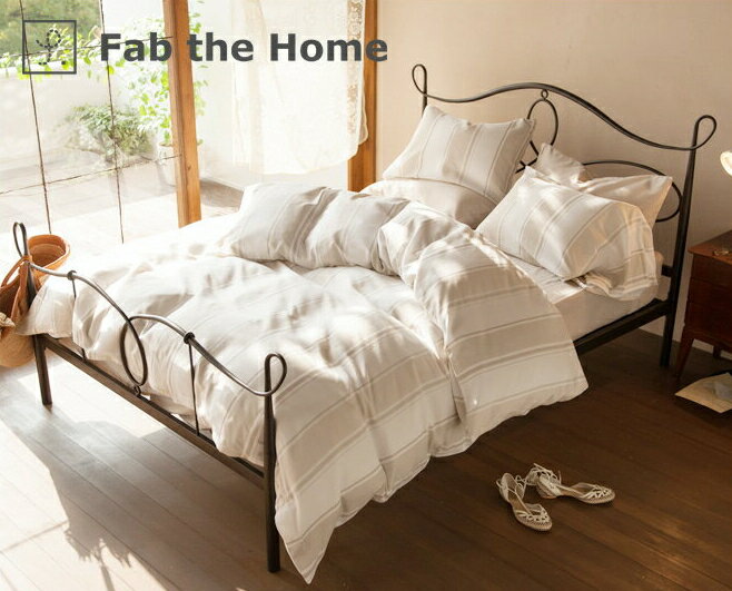 楽天HUONEST掛け布団カバー シングル 【送料無料】 ワッフル織りの心地良いストライプ・ シックストライプ（Chic stripe） コンフォーターカバー 掛けふとんカバー 掛カバー 掛けカバー 掛布団カバー Fab the Home[新商品] 一人暮らし 1人暮らし 新生活