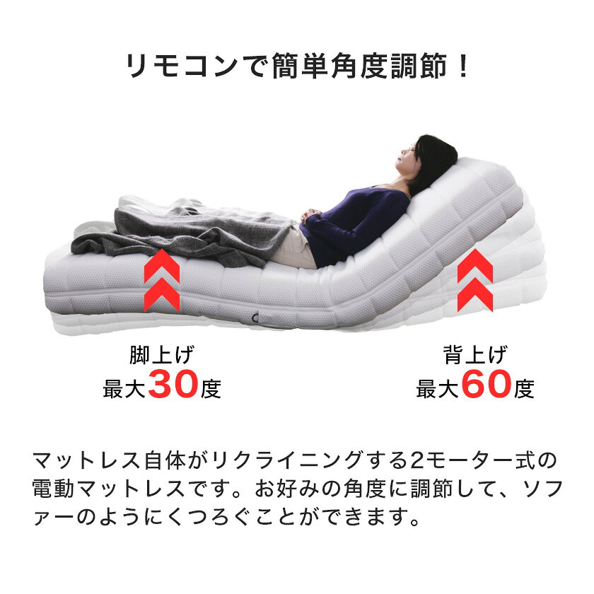 �ե�󥹥٥å� �ꥯ�饤�˥󥰥٥å� ��ư�ޥåȥ쥹 ���󥰥� RP-1000W �롼�ѡ��ࡼ�� 2�⡼���� ̵�ʳ�Ĵ�� ��⥳����� �ꥯ�饤�˥󥰥ޥåȥ쥹 francebed �� �ɥ��˹����ɽ��ù�