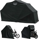 バイクガレージ 自転車テント サイクルハウス サイクルガレージ サイクルポート 屋外 バイク収納 ガレージテント バイクシェルター 屋根 高耐久鋼フレーム UV加工シート・遮熱・撥水加工 雨よけ 家庭・アウトドア・戸外用 ブラック