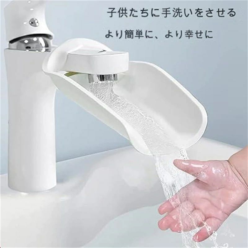蛇口アシスタント ウォーターガイド 手洗いサポート 子供用蛇口延長 洗面台 キッチン ウォーターガード 手指消毒剤 子供用補助 蛇口延長 子供用 便利 バスルーム デザインパーツ かわいい 便利グッズ グレー 便利用品 取り付け簡単 赤ちゃん 子供 手洗い補助 蛇口延長パーツ 2