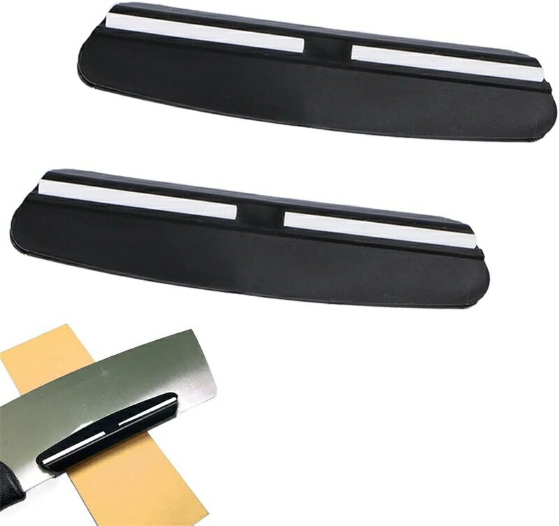砥石研ぎ 角度固定ホルダー 角度ガイド 2個セット ニングガイド 包丁研ぎ用補助具 ナイフシャープナー..