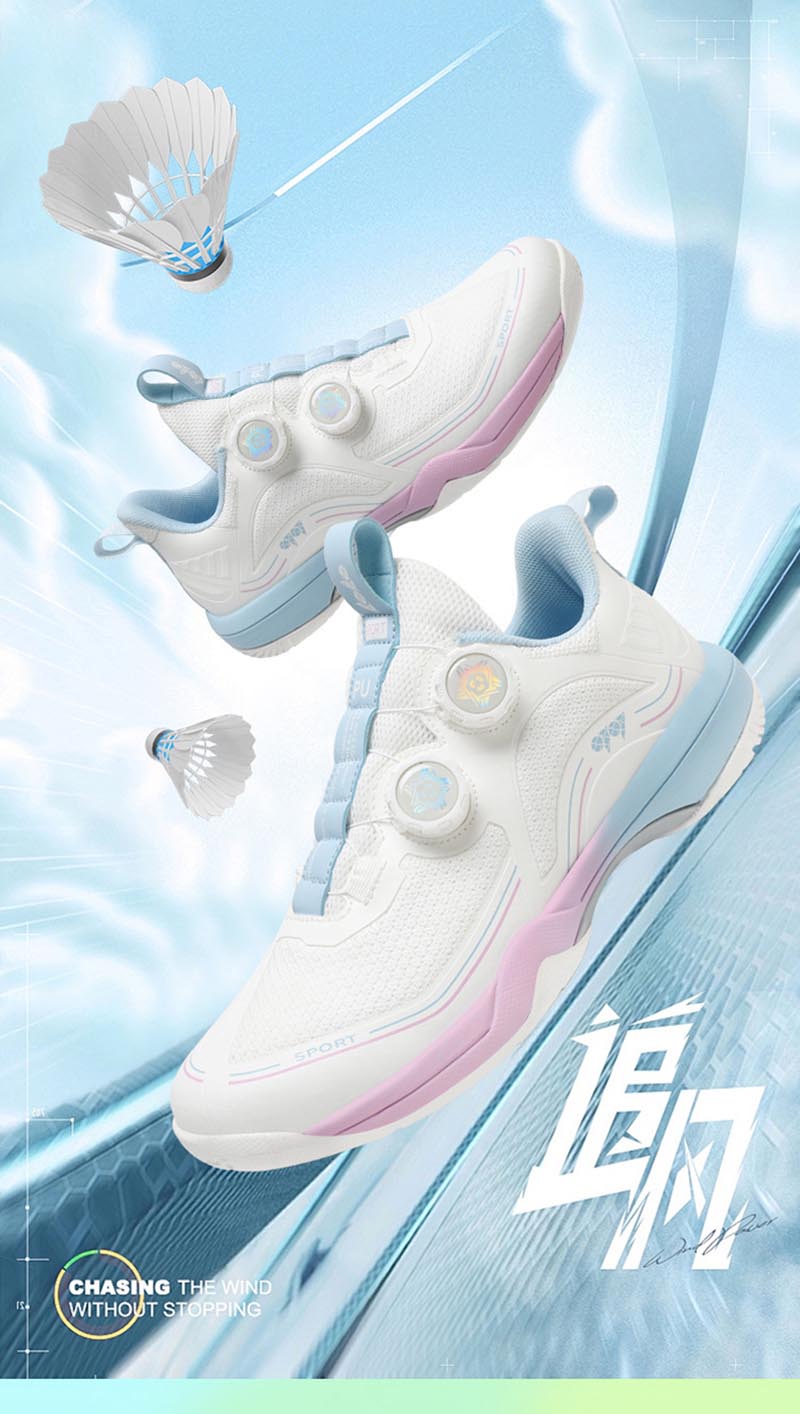 2025最新 卓球シューズ バドミントンシューズ パワークッション メンズ レディース スニーカー スポーツ スポーティ 靴 サポート 疲れにくい 衝撃吸収 運動 フィット ローカット ロゴ ブランド バドミントン ダイヤル式