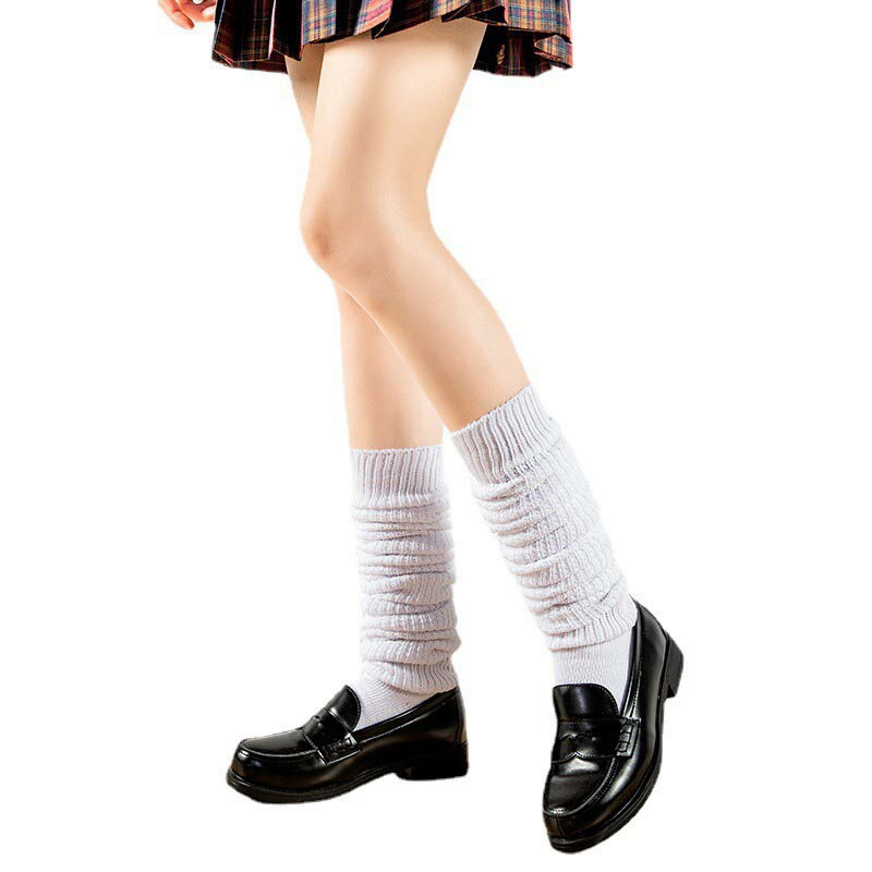 【美脚×可愛い！】ルーズソックス 白 80cm 120cm 靴下 スクール 女子高生 中学生 制服 学生服 通学 お..