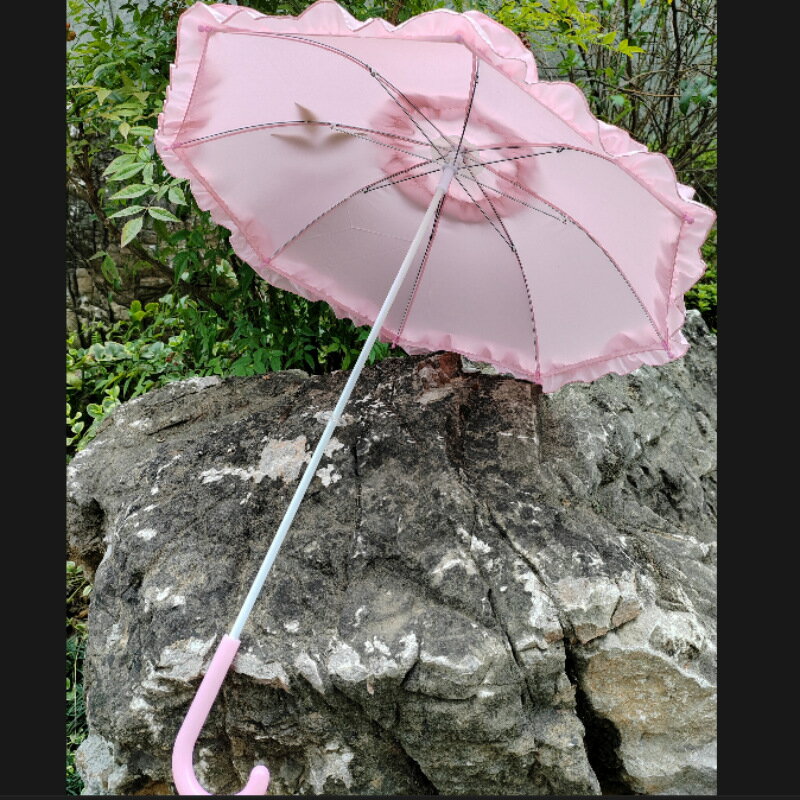 ロリータ傘 折りたたみ傘 日傘 雨傘 兼用 プリンセス傘 花 レース フリル ドーム 型 UV 日焼け 対策 遮光 裏も 可愛い