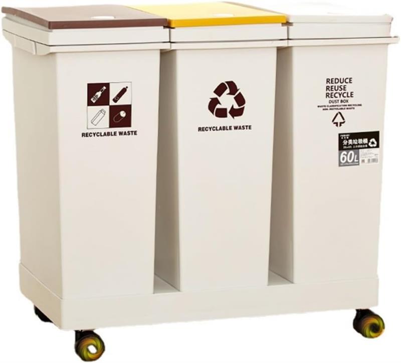 蓋付きゴミ箱 60L 蓋付きゴミ箱 分別ビン キャスター付き ベース付き 見えないゴミ袋 蓋付き 20リット..