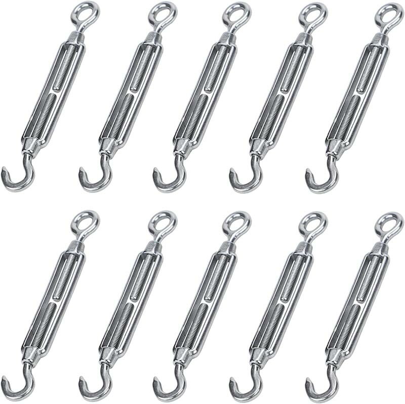 ターンバックル ステンレス M5 10個セット ワイヤーバックル 304ステンレス 高強度ターンバックル 貼り..