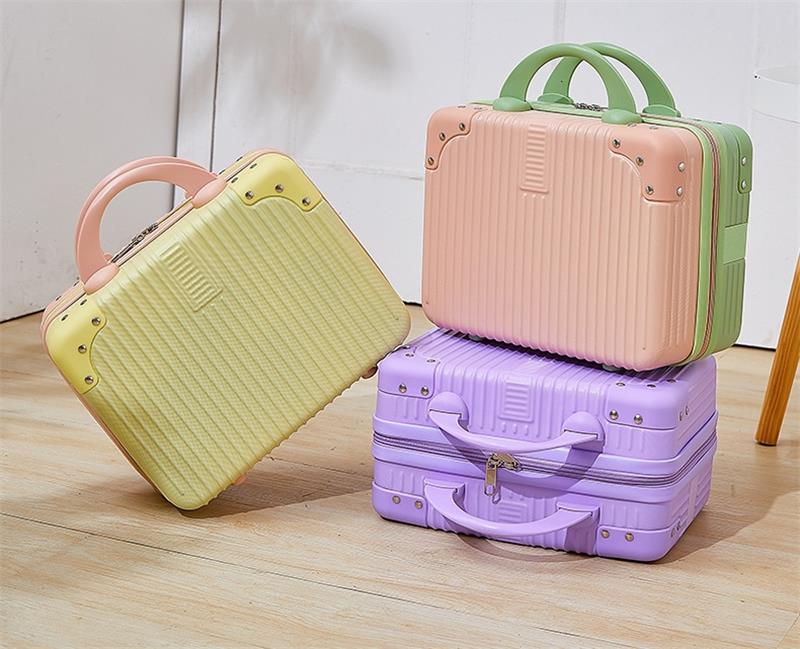 ミニスーツケース メイクケーストランクケース ハンドバッグ キャリーバッグ ミニトランク 防水 大容量 軽量 かわいい 出張 旅行 機内持ち込み可