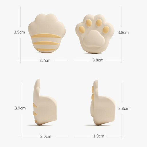 4個セット コーナークッション 4個セット をかわいく 強力両面テープ ベビーガード ケガ防止 地震対策 けがの予防 テーブル 椅子 茶幾 尖角 油煙機 ドア窓保護カバー 保育園での使用 トラ 猫の手