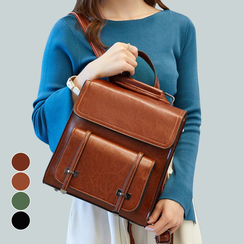 リュック レディース バックパック レザー 大きめ 大容量 合成皮革 シンプル かわいい アウトドア カジ..