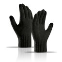手袋 メンズ 防寒手袋 冬 裏起毛 スマホ対応・二重構造 ニット手袋 ニットグローブ 厚手 暖かい タッチパネル対応 防寒 防風 伸縮性 人間工学 柔らかい ス...
