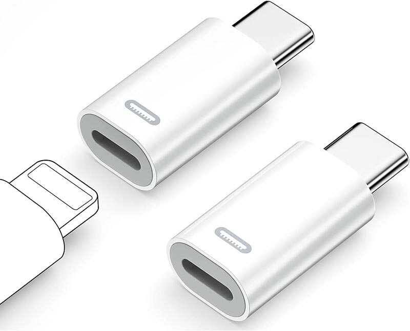 ライトニング タイプc 変換 (2個セット) PD27W急速充電 Lightning USB-C 変換アダプタ for iPhone 15シリーズ Galaxy S23 Note 20 iPad Pro Air 2021 Macbook,イヤホン対応不可