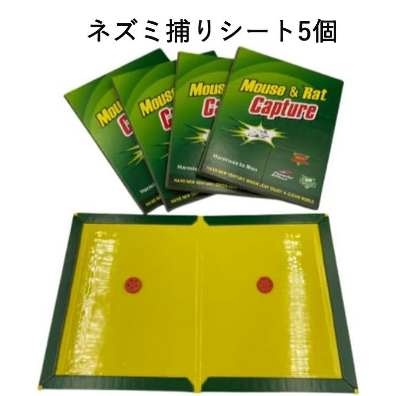 粘着式 ネズミ捕りシート ブック型 害虫対策 強力粘着シート ネズミよけ (5個)（10個）