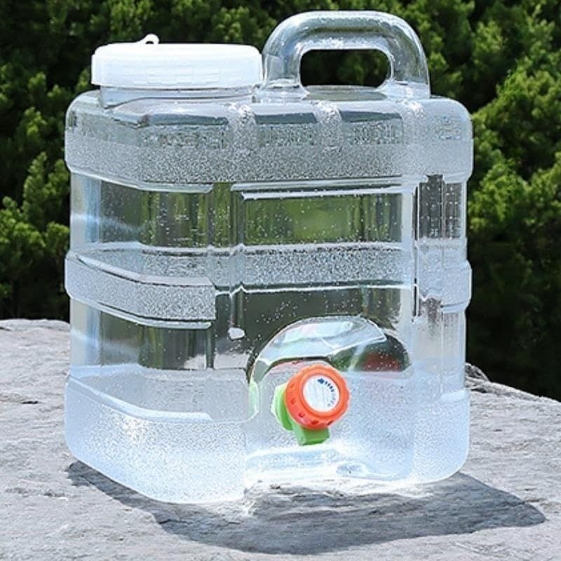 ウォータータンク 水タンク ポリタンク PC安全素材 大容量 貯水タンク コック付き 防災グッズ アウトド..