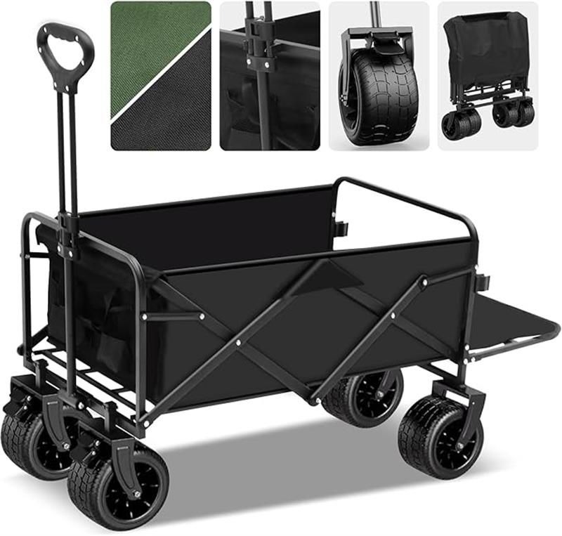 【長い荷物も運べる-後ろ開け】キャリーカートの後部は、左右両サイドのバックルを外すだけで簡単に開くことができます。自立式のハンモックやタープポールなど、通常のワゴンでは難しい長いキャンプ用品もストレスなく運ぶことができます。特に、ワゴンに専...