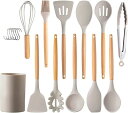 キッチンツール セット 調理器具 12点セット 一人暮らし 台所用品 新居祝い プレゼント 母の日プレゼント 耐熱 耐久性 木製ハンドル 和洋中料理に適用 抗菌...