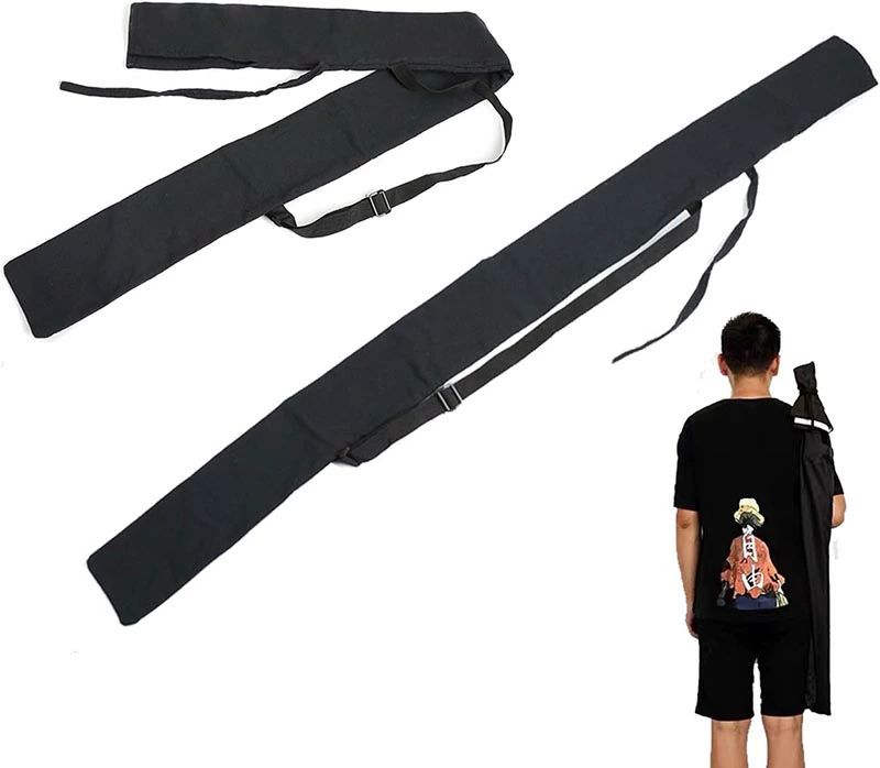 竹刀袋 肩掛け付 刀袋 竹刀ケース 模造刀/日本刀/剣道 収納バッグ 釣竿 ロープ調節 長物袋 保護 収納用