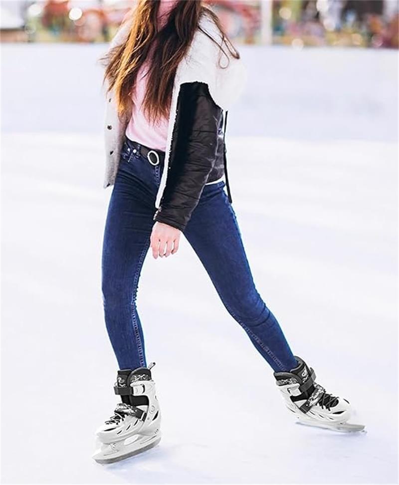 フィギュアスケート靴 アイススケート靴 フィギュアスケートシューズ アイスホッケー靴 ウインタースポーツ サイズ調整可能 アイス 氷 研磨済み 子供用 大人用 男女兼用 初心者向け アウトドア バッグ付き