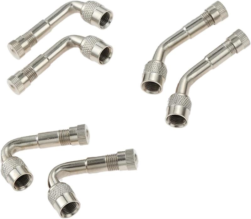 バイク用エアーバルブ 45°+ 90°+ 135° タイヤバルブエクステンション タイヤバルブ 米式バルブ L型 エアバルブ オートバイ 3個入り 二輪用