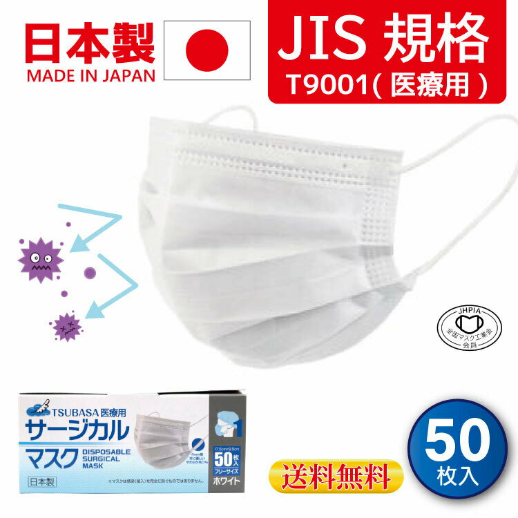 マスク　日本製　医療用　サージカルマスク　不織布　JIS規格